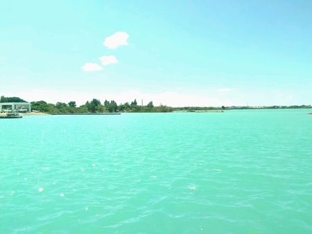 Landscape scenery view of a sea in Japanの素材