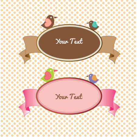 logo vector twin birdのイラスト素材