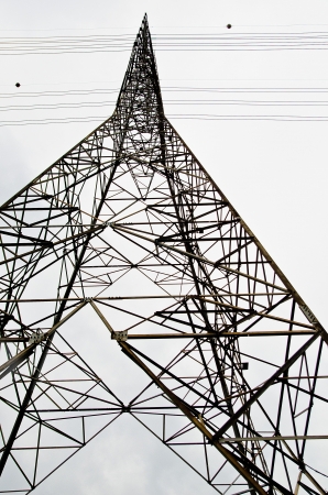 High voltage pole の写真素材