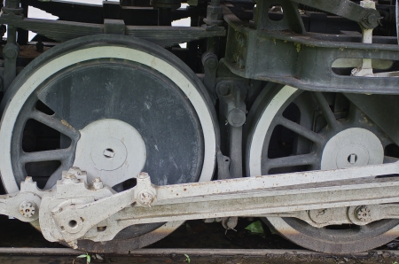 Steam train wheels