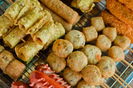 Fry meatballsの写真素材