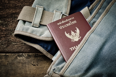 passport  of thailandの写真素材