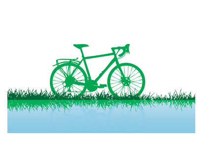 bike silhouetteのイラスト素材