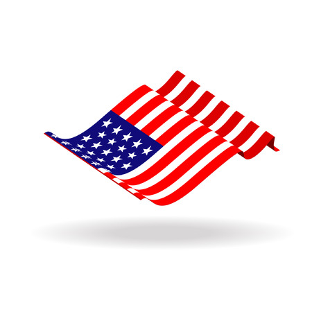 flag of USAのイラスト素材