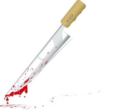 knife and blood.のイラスト素材