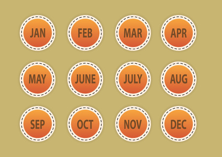 month (icon, sign, symbol).のイラスト素材
