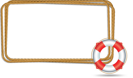 rope with Life Ringのイラスト素材