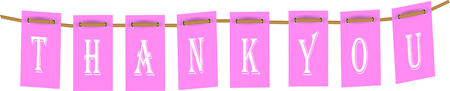 thank you labelのイラスト素材