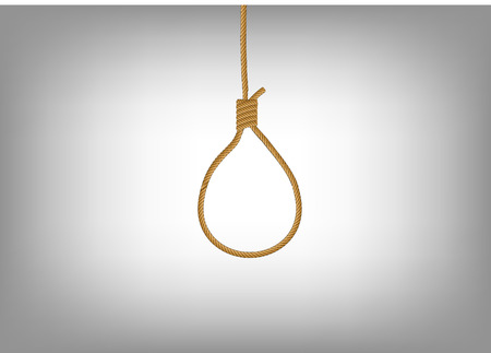 noose hanging on abstract backgroundのイラスト素材