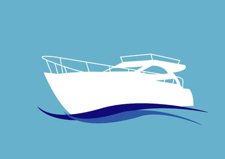 speedboat illustration のイラスト素材
