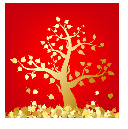 tree pho goldのイラスト素材