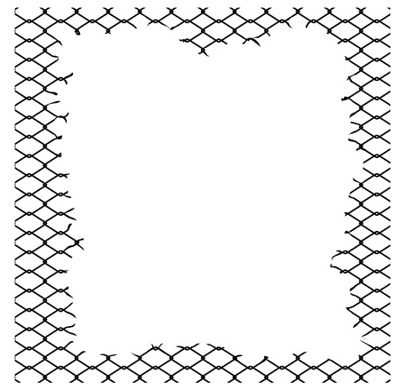 wired fence - vectorのイラスト素材