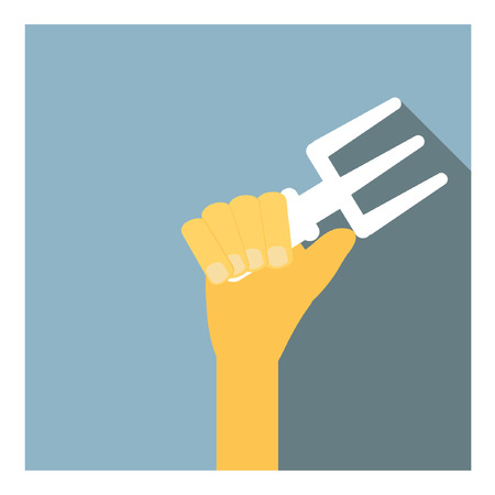 hand with toolsのイラスト素材