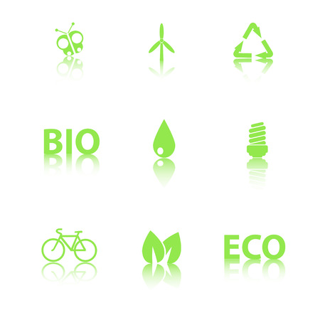 green  icon  setのイラスト素材