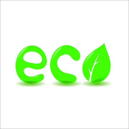green eco iconのイラスト素材