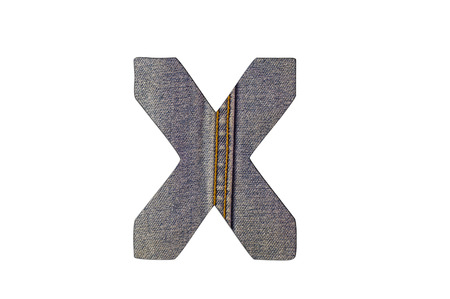 letter of jeans alphabetの写真素材