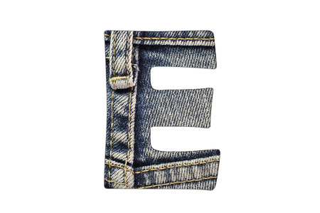 letter of jeans alphabetの写真素材