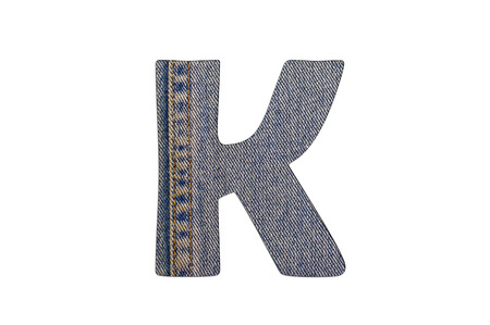letter of jeans alphabetの写真素材