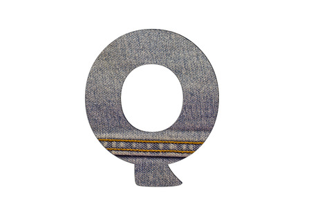 letter of jeans alphabetの写真素材