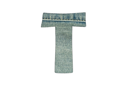 letter of jeans alphabetの写真素材