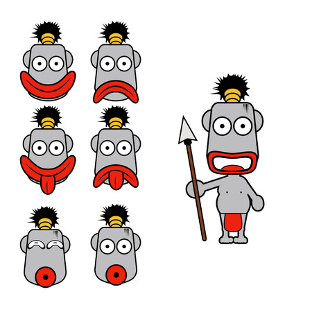 vector of barbarianのイラスト素材