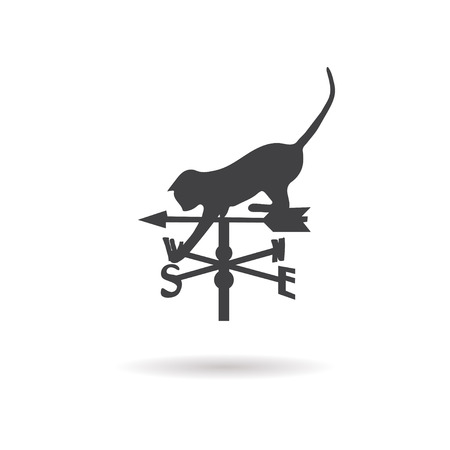 weather vane iconのイラスト素材