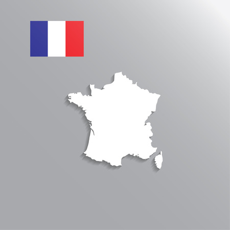 Map of Franceのイラスト素材