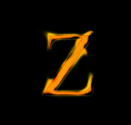 Fire letterの写真素材