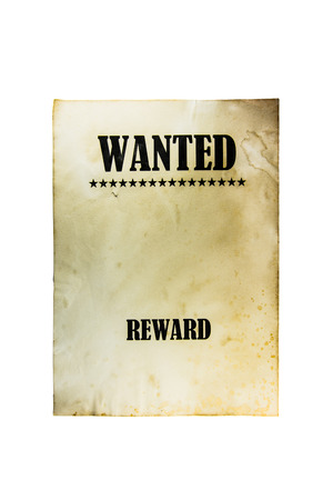 Wanted dead or live paper background. Wild west posterの写真素材