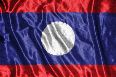 laos flagの写真素材