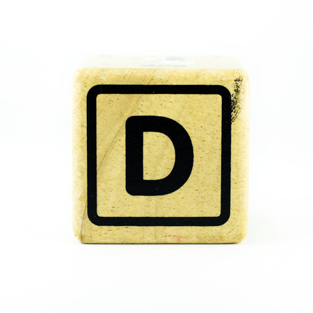 English letters  on the woodの写真素材