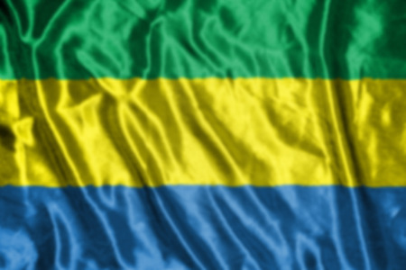 gabon flag,abstract blurred backgroundの写真素材
