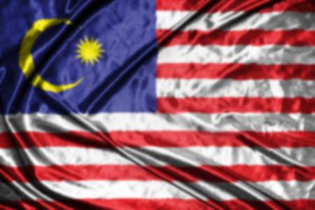 malaysia flag,abstract blurred backgroundの写真素材