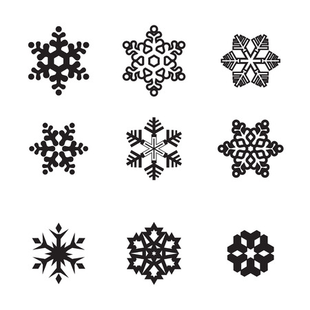 snowflake setのイラスト素材