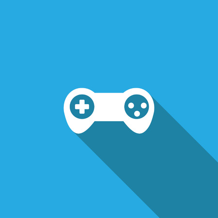 Joystick icon,long  shadowのイラスト素材