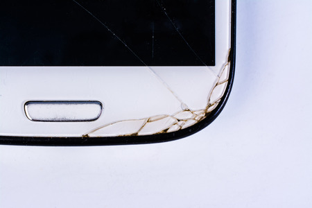 broken phoneの写真素材
