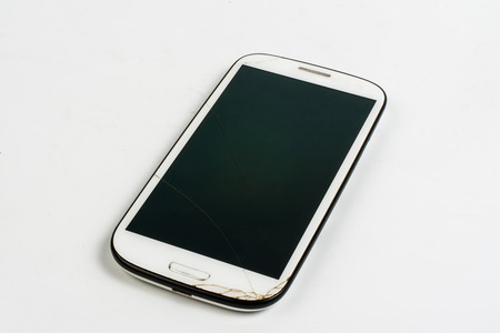 broken phoneの写真素材