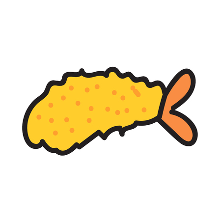 tempura,Hand drawn iconsのイラスト素材