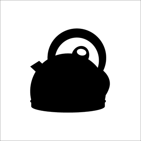 isolated icon silhouette Kettles,VECTORのイラスト素材