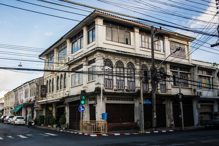 Phuket  - 15 JUL 2016  Building in Sino Portuguese styleのeditorial素材
