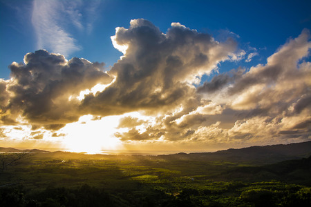 Colorful sky at sunsetの写真素材
