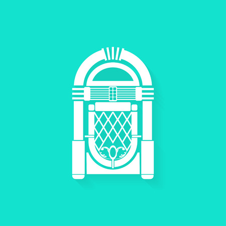 Vector Retro Jukebox Iconのイラスト素材