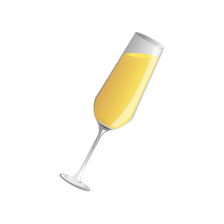 champagne  glass and  champagne, Vectorのイラスト素材