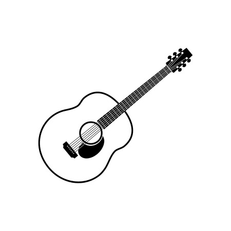 acoustic guitar - vector iconのイラスト素材