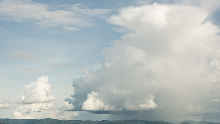 clouds in the blue skyの写真素材