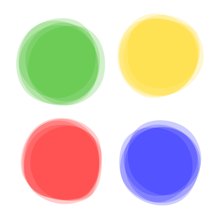 Circle Labels - Tags - Stickers Setのイラスト素材