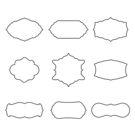 Vintage frame labelのイラスト素材