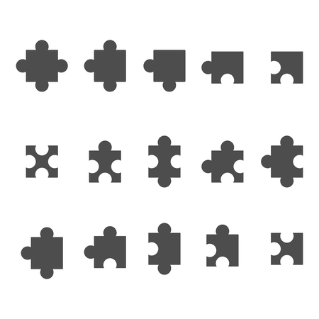 Jigsaw puzzle vector iconのイラスト素材