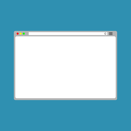web Simple Browser window whiteのイラスト素材