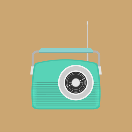 Retro Radio icon vectorのイラスト素材